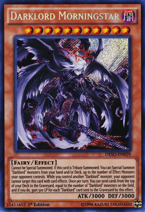 Darklord Morningstar [DESO-EN029] Secret Rare (ONLINE ORDER ONLY)