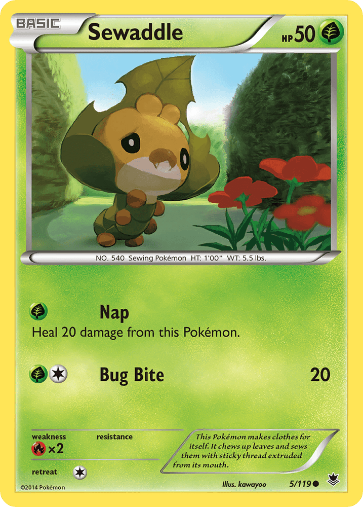 Sewaddle (5/119) [XY: Phantom Forces] (Online Only)