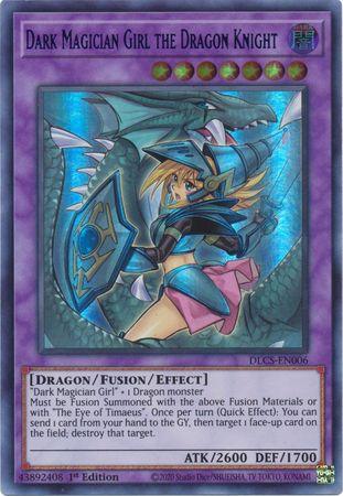 Dark Magician Girl the Dragon Knight (Alternate Art) (Green) [DLCS-EN006] Ultra Rare (ONLINE ORDER ONLY)