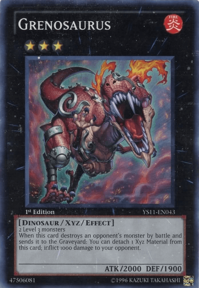 Grenosaurus [YS11-EN043] Super Rare (ONLINE ORDER ONLY)