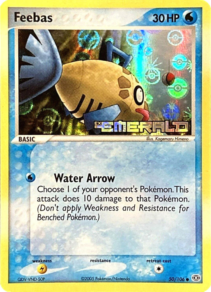 Feebas (50/106) (Stamped) [EX: Emerald] (Online Only)