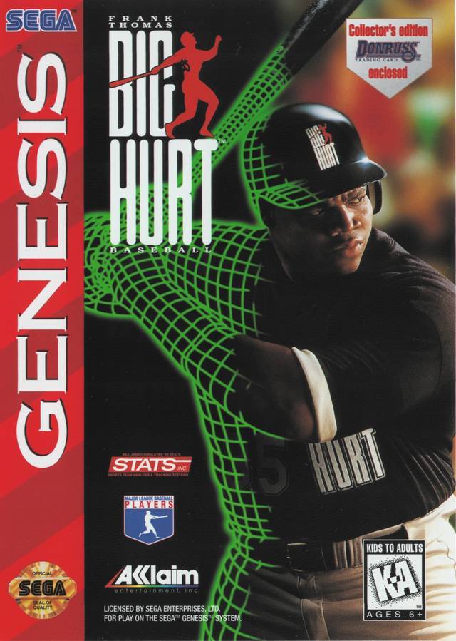 Frank Thomas Big Hurt Baseball (Sega Genesis) (ONLINE ORDER ONLY)