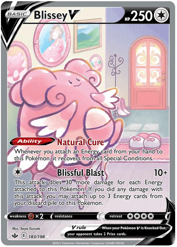 Blissey V (183/198) [Sword & Shield: Chilling Reign] (Online Only)
