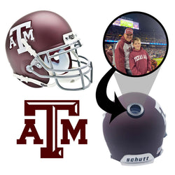 Texas A&M Aggies College Football Collectible Mini Helmet - Picture Inside - FANZ Collectibles (Online Order Only) (ONLINE ORDER ONLY)