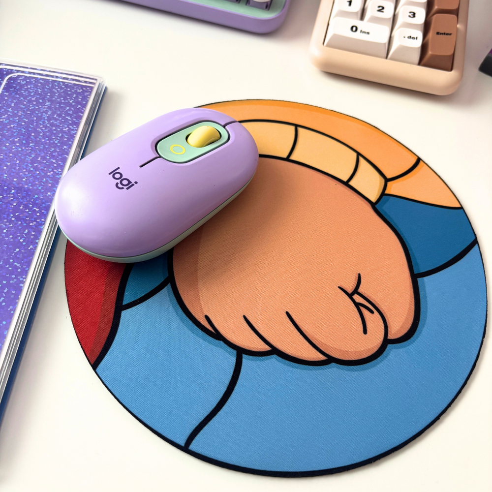 Mr Read's Fist | Circle Mouse Pad (ONLINE ORDER ONLY)
