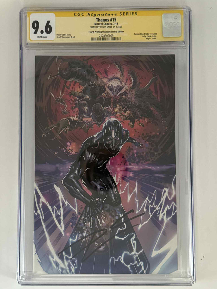[Signed by Donny Cates] Thanos #15 CGC 9.6 Yellow Label Geoff Shaw Exclusive Virgin Var (ONLINE ORDER ONLY)