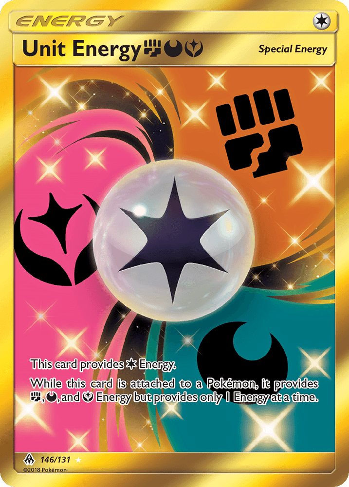 Unit Energy (146/131) (Fighting, Darkness, Fairy) [Sun & Moon: Forbidden Light] (Online Only)