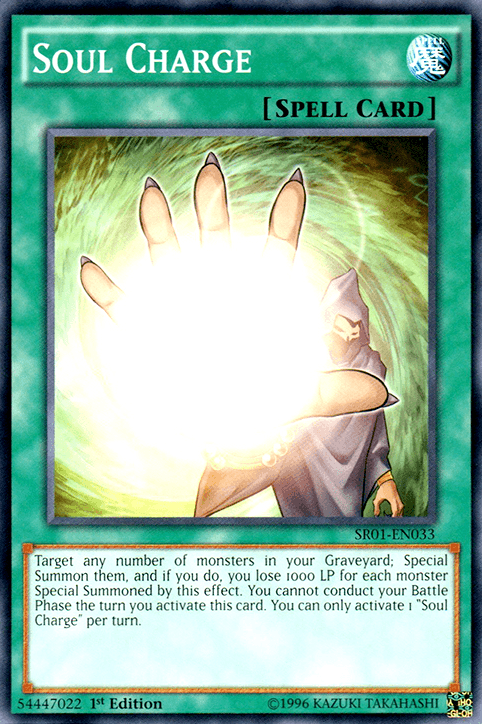 Soul Charge [SR01-EN033] Common (ONLINE ORDER ONLY)