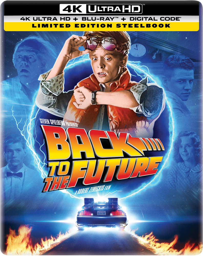 Back to the Future Limited Edition Steelbook (4K Ultra HD + Blu-ray™ + Digital Code) [TEMPORARILY PRE-SOLD OUT: Expected Availability October 14, 2025!] (ONLINE ORDER ONLY)