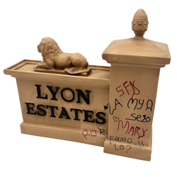 Back to the Future - Lyon Estates Gate Scaled Prop Replica