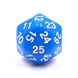D30 Blue Opaque Single Die 30 Sided/s by HDdice / HengDadice (Online Only)