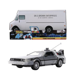 Back to the Future die-cast 1:24 scale 40th Anniversary "Hollywood Rides" light-up DeLorean Time Machine (ONLINE ORDER ONLY)