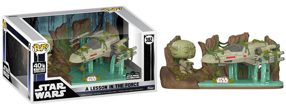 A Lesson in the Force (Yoda & X-Wing) 382 - 2020 Star Wars Celebration Exclusive [light damage] (Online Order Only)