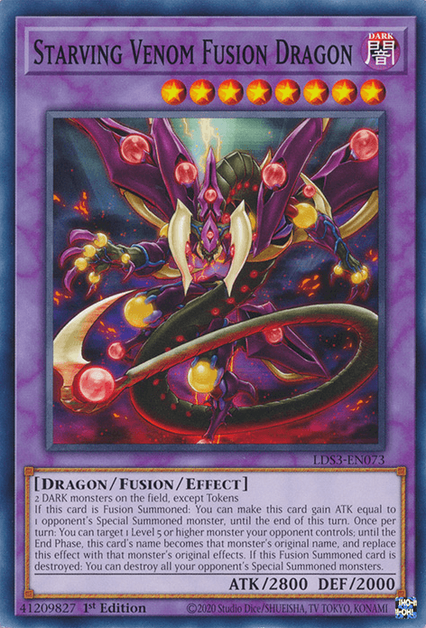 Starving Venom Fusion Dragon [LDS3-EN073] Common (ONLINE ORDER ONLY)