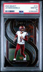 Graded 2024 Panini Select Jayden Daniels #112 Rookie RC Football Card PSA 10 Gem Mint