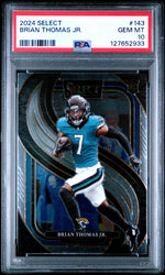 Graded 2024 Panini Select Brian Thomas Jr. #143 Rookie RC Football Card PSA 10 Gem Mint