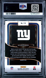 Graded 2024 Panini Select Malik Nabers #116 Rookie RC Football Card PSA 9 Mint