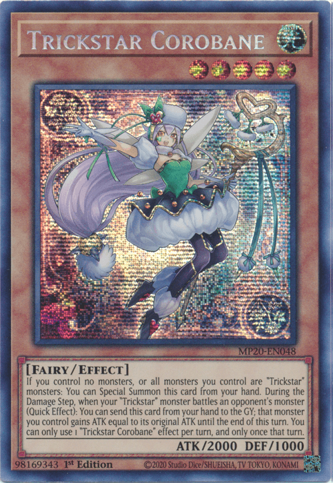Trickstar Corobane [MP20-EN048] Prismatic Secret Rare (ONLINE ORDER ONLY)