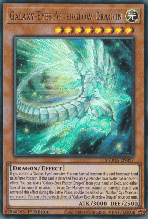 Galaxy-Eyes Afterglow Dragon [MAMA-EN057] Ultra Rare (ONLINE ORDER ONLY)