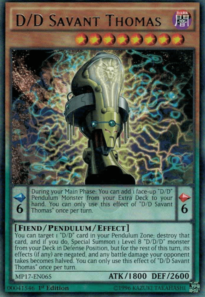 D/D Savant Thomas [MP17-EN065] Rare (ONLINE ORDER ONLY)