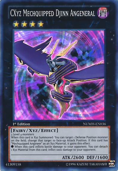 CXyz Mechquipped Djinn Angeneral [NUMH-EN036] Super Rare (ONLINE ORDER ONLY)