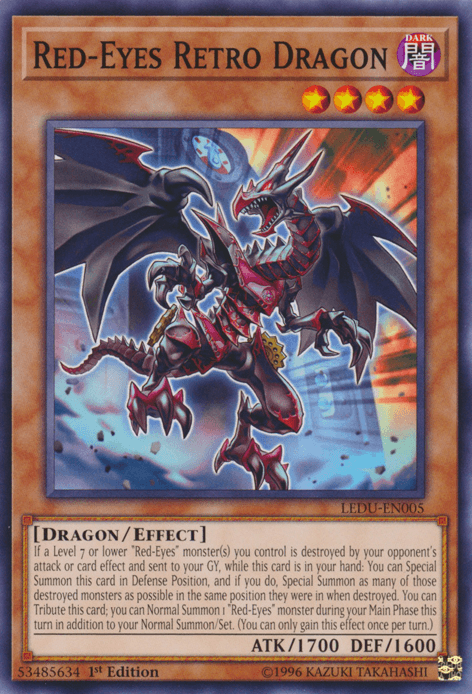 Red-Eyes Retro Dragon [LEDU-EN005] Common (ONLINE ORDER ONLY)