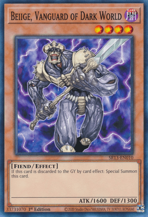 Beiige, Vanguard of Dark World [SR13-EN010] Common (ONLINE ORDER ONLY)