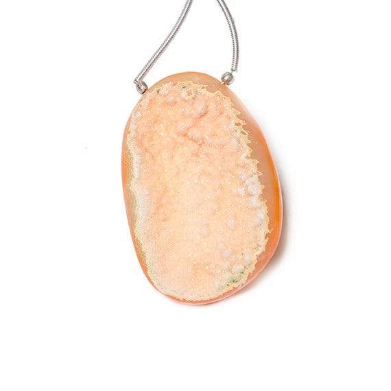 39x26mm Orangesicle Agate Drusy Freeform Focal Bead 1 piece (ONLINE ORDER ONLY)