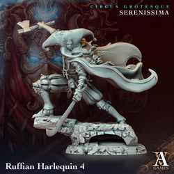 3D Printed Archvillain Games Circus Grotesque - Serenissima Ruffian Harlequin 28 32mm D&D