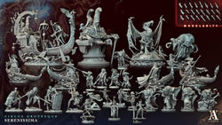 3D Printed Archvillain Games Circus Grotesque - Serenissima Ruffian Harlequin 28 32mm D&D