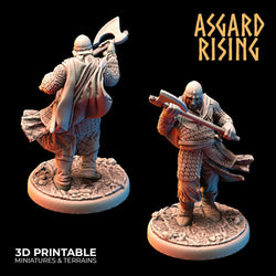 3D Printed Asgard Rising Medieval Knights Set 28mm - 32mm Ragnarok D&D
