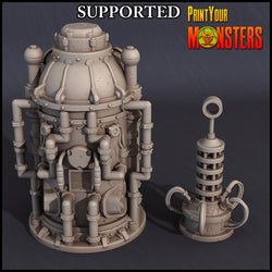 3D Printed Print Your Monsters Horrifying Laboratory Terrain Pack 28mm - 32mm D&D Wargaming