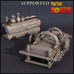 3D Printed Print Your Monsters Horrifying Laboratory Terrain Pack 28mm - 32mm D&D Wargaming