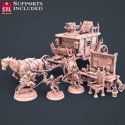 3D Printed STL Miniatures Vampire Hunters Set 28 - 32mm War Gaming D&D