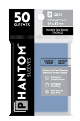 Phantom Sleeves: Gray Size (64mm x 88mm) 50 ct
