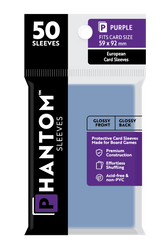 Phantom Sleeves: Purple Size (59mm x 92mm) 50 ct