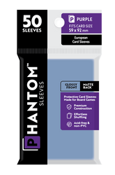 Phantom Sleeves: Purple Size (59mm x 92mm) 50 ct