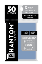 Phantom Sleeves: Gray Size (64mm x 88mm) 50 ct