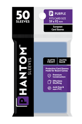 Phantom Sleeves: Purple Size (59mm x 92mm) 50 ct