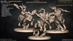 3D Printed Artisan Guild Kalkotaurs Dumlok Flameseekers 28mm 32mm (Online Only)