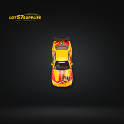 Fast Speed Nissan Skyline GT-R R34 Z-Tune Yellow-Red Livery 1:64