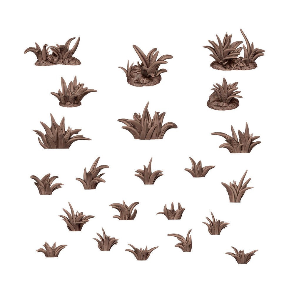 AK-Interactive Basing Bits: Grass Tufts (22 Pieces)