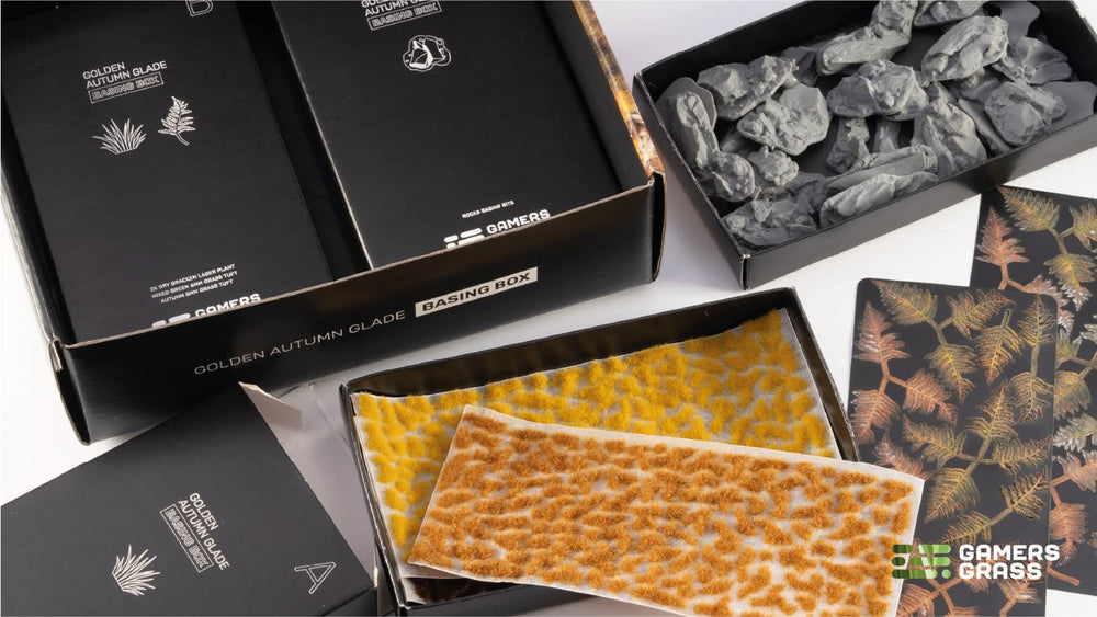 Gamers Grass | Basing Box | Golden Autumn Glade (ONLINE ORDER ONLY)