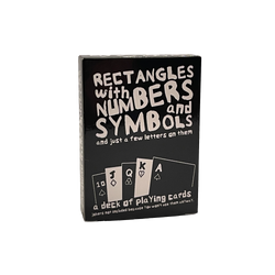 Rectangles With Numbers and Symbols and Just A Few Letters on Them (Online Order Only)