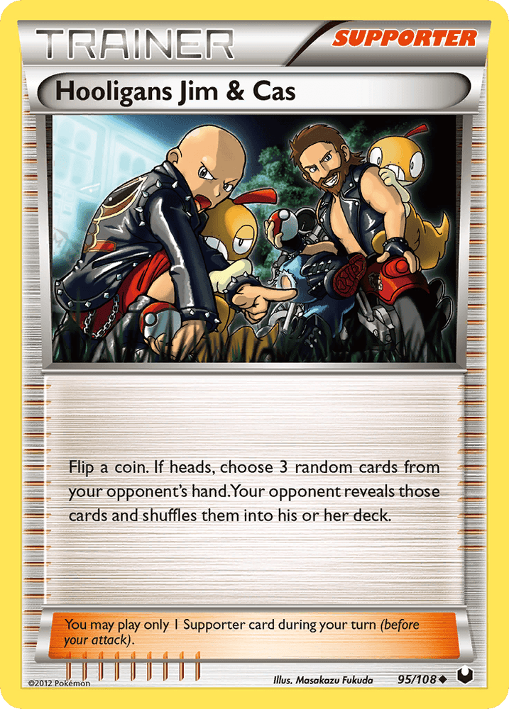 Hooligans Jim & Cas (95/108) [Black & White: Dark Explorers] (Online Only)