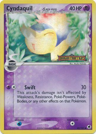 Cyndaquil (45/101) (Delta Species) (Stamped) [EX: Dragon Frontiers] (Online Only)