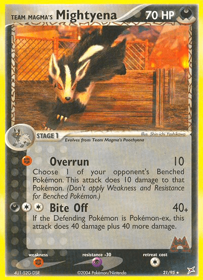 Team Magma's Mightyena (21/95) [EX: Team Magma vs Team Aqua] (Online Only)