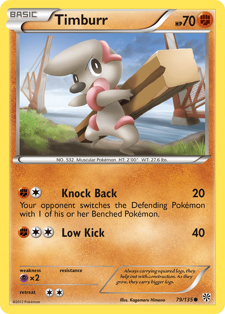 Timburr (79/135) [Black & White: Plasma Storm] (Online Only)