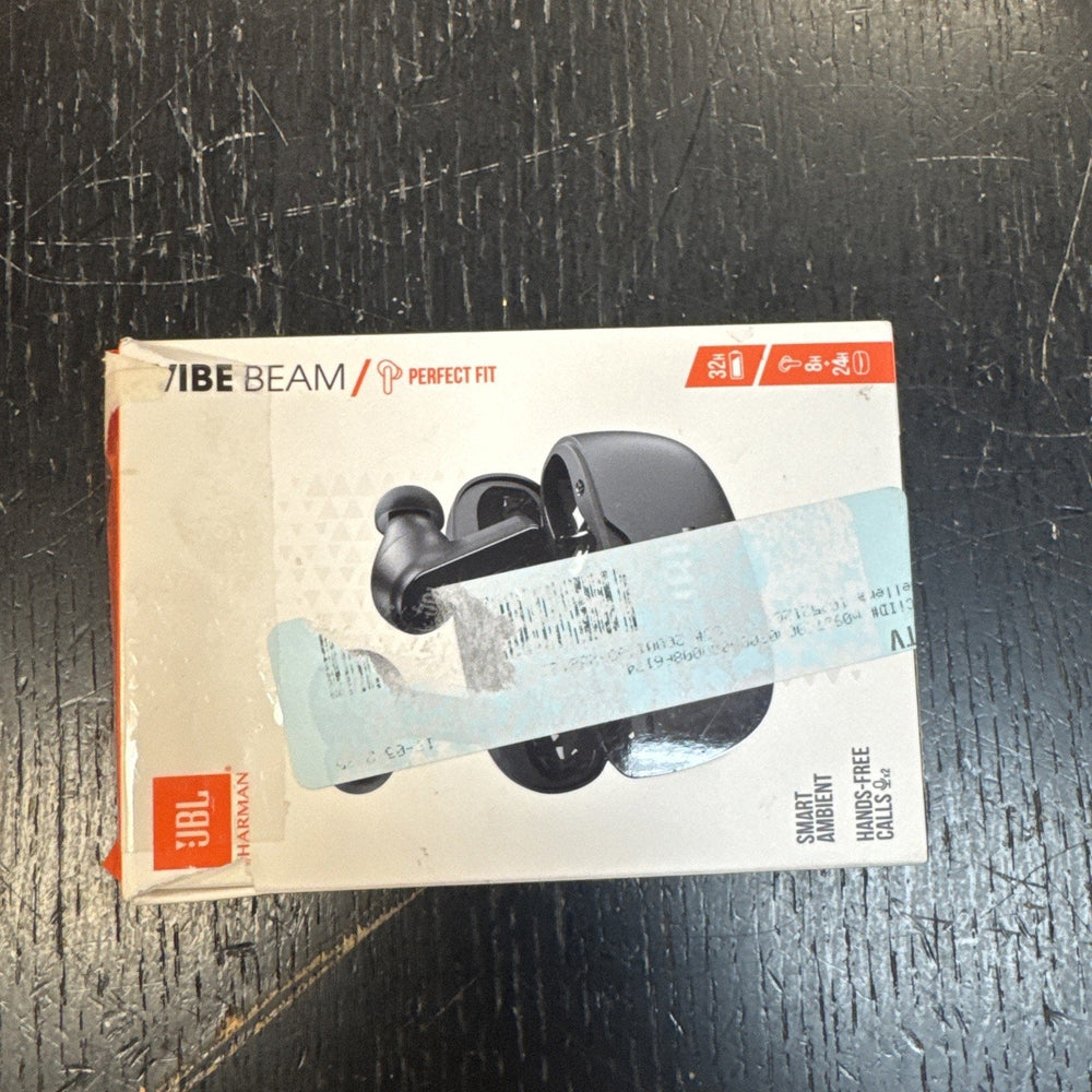 JBL by Harman Vibe Beam True Wireless Bluetooth Earbuds Black (ONLINE ORDER ONLY)