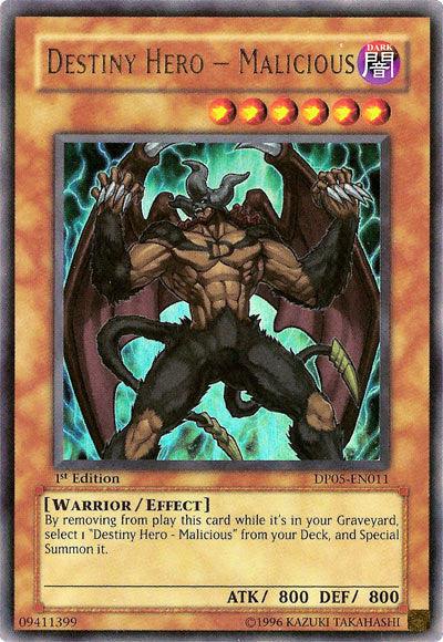 Destiny Hero - Malicious [DP05-EN011] Ultra Rare (ONLINE ORDER ONLY)